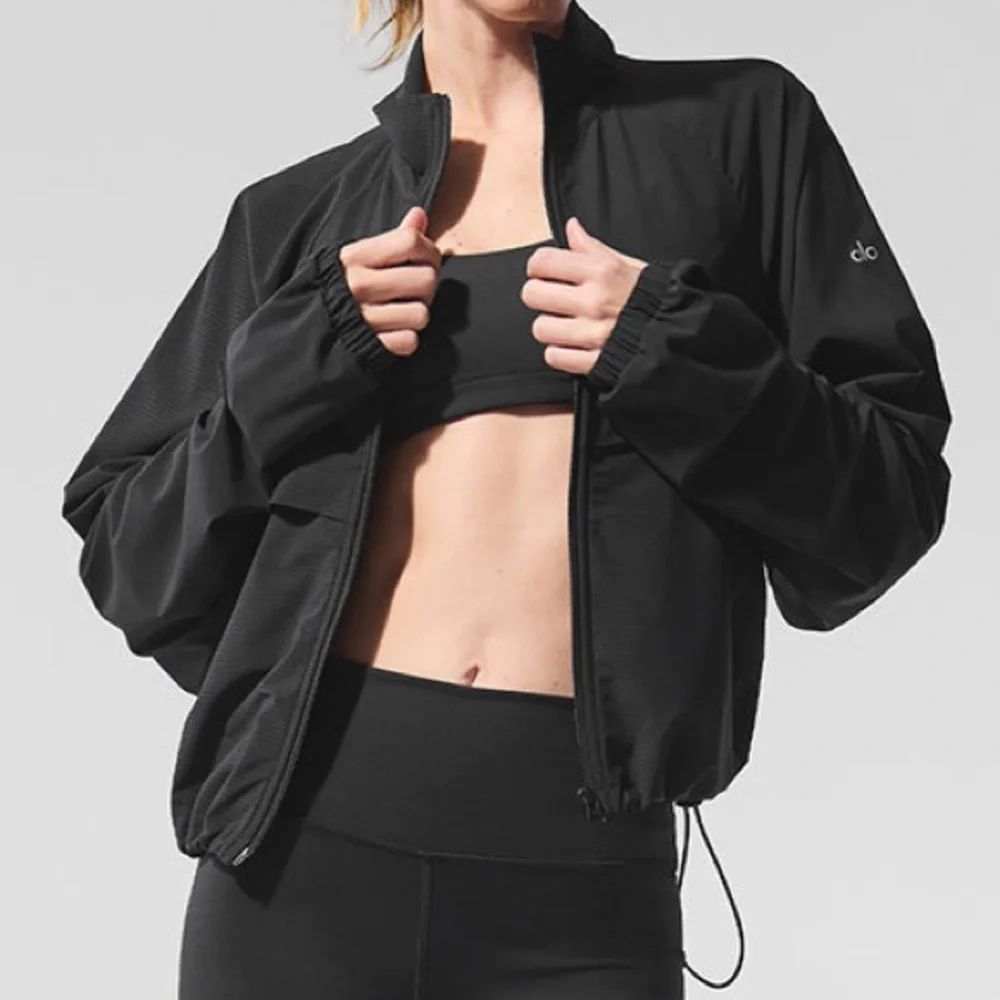 Alo Yoga Sport Star Full Zip Jacket Black S